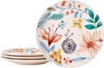 Bico Blossom Symphony Dinner Plates Set of 4, 11 Inch Large Ceramic Plates for P... - Image 2