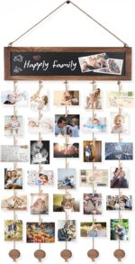Bikoney Picture Frames Collage Photo Hanging Display Picture Board Wood Rustic F... - Image 2