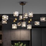 Black Crsytal Chandelier,Sputnik Chandeliers with 12-Lights,Modern Adjustable He... - Image 2
