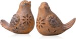 Blulu 2 Pcs Bird Figurines Home Decor Resin Bird Statue Vintage Farmhouse Decora... - Image 2