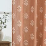 Boho Curtains 84 Inch Length 2 Panels Set for Bedroom,Vintage Floral Rustic Bohe... - Image 2
