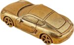 Brass Car Statue, 2.64×1.10 Inches Vintage Metal Sports Car Figurine, Automotive... - Image 2