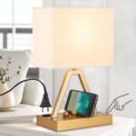 Briever Touch Control Table Lamp, 3-Way Dimmable Desk Lamp with USB C & USB A an... - Image 2