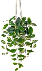 Briful Artificial Hanging Plant Indoor, Macrame Plant Hanger with Fake Pothos Pl... - Image 2