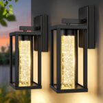 Brightever 2-Pack Outdoor Wall Lights Fixture, Exterior Waterproof 10W Matte Bla... - Image 2