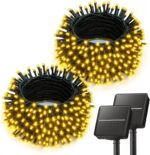 Brightown 2 Pack Solar String Lights Outdoor Waterproof, 80FT 200 LED Solar Powe... - Image 2