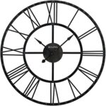 Bulova C4820 Carmen Wall Clock, Black - Image 2