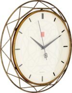 Bulova Clocks C4834 Luxfer Prism 14 Inch Frank Lloyd Wright Inspired Wall Clock - Image 2