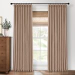 CAPALOCA Pinch Pleated Curtains Blackout, Linen Blackout Curtains 96 inches Long... - Image 2