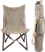 CHAMA Vaquero Chair & Travel Bag - Slate and Bone- Beautiful Outdoor Wood and Ca... - Image 2