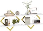 CHOEZON Floating Shelves for Wall, Set of 2 Wall Mounted Shelves, 2-Tier Hanging... - Image 2