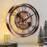 CLXEAST 21 Inch Moving Gear Wall Clock for Modern Farmhouse Living Room Decor,La... - Image 2