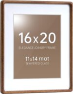 CULER 16 x 20 Picture Frame, Display Pictures 11 x 14 with Mat or 16 x 20 Withou... - Image 2