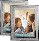 Calenzana 5x7 Picture Frame Sparkle Glass Photo Frames for Tabletop, Set of 2 - Image 2