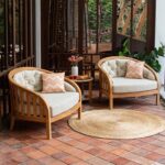 Cambridge Casual Bronte 3-Piece Teak Outdoor Lounge Set – 2 Oversized Lounge Cha... - Image 2