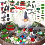 Canlierr 58 Pcs Miniature Garden Set, Fairy House Diorama Accessories Rockery Pa... - Image 2