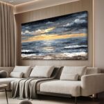 Canvas Oversized Wall Art Decor Modern Wall Art Pictures for Living Room Abstrac... - Image 2