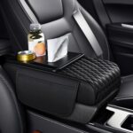 Car Armrest Storage Box with 2 Cup Holders & Phone Slot, Armrest Cover for Car w... - Image 2