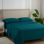 Carressa Linen 100% Egyptian Cotton Queen Sheet Set - 600 Series Hydrangeas Coll... - Image 2