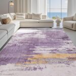 Carvapet 8x10 Large Purple Rugs for Living Room Bedroom Dorm, 10 x 8 Washable La... - Image 2