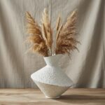 Cast Iron Decorative Vase, Dried Flower Rustic Vases, Wabi Sabi Vase for Modern ... - Image 2