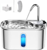 Cat Water Fountain Stainless Steel for Cats Indoor 2.5L 85oz by BPA-Free SUS304,... - Image 2