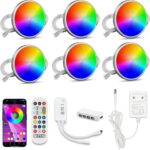 Cefrank RGB LED Puck Lights with Remote & App Control, Color Changing Under Cabi... - Image 2