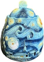 Ceramic Hand-Painted Starry Sky Sealed Jar, Food Storage Containers with Lids, H... - Image 2