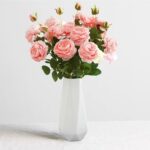 Ceramic Vase, 7.4 Inch for Pampas Calla Lily Tulip, Flower Vase Minimalism Style... - Image 2