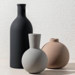 Ceramic Vase Set of 3, Modern Minimalist Neutral Home Decor, Boho Rustic Farmhou... - Image 2