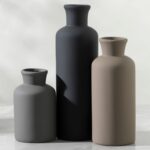 Ceramic Vase Set of 3, Neutral Vases Home Decor Rustic Farmhouse Decor Vase Terr... - Image 2