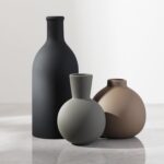 Ceramic Vase Set of 3, Vases Home Decor Rustic Farmhouse Decor Pottery Vases for... - Image 2