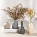Ceramic Vase Set of 4 Small Vases Home Decor Modern Rustic Farmhouse Pottery Dec... - Image 2