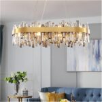 Chaner LED Crystal Chaner Brass d den Creative Light Luxury Living Room lamp Pos... - Image 2