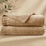 Chenille Throw Blanket for Couch, Cozy Soft Blanket Lightweight Decorative Throw... - Image 2