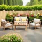 Christopher Knight Home Dena Patio 4-Piece Conversation Set, Outdoor 4-Seater Ac... - Image 2