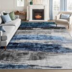 Ciicool Modern Abstract Rug for Living Room, 5'x7' Machine Washable Area Rug Non... - Image 2