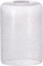 Clear Bubble Seeded Cylinder Glass Lamp Shade, 1-5/8” Fitter, 7” Height x 5” Dia... - Image 2