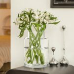 Clear Glass Vases Flower Vases for Centerpieces 9" Large Glass Cylinder Vase for... - Image 2
