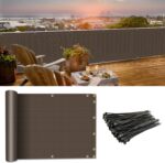 Coarbor 3'x15' Privacy Screen Fence - Apartment Patio Balcony Cover - 90% Blocka... - Image 2