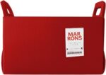 Collapsible Felt RED Storage Bin Medium 11"x7.1"x7.1" – Foldable Basket with Han... - Image 2