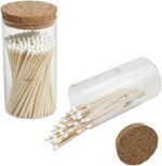 Colored Safety Matches | 4-Inch Long Matches in Glass Jar | Perfect for Lighting... - Image 2