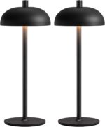 Cordless LED 12" Small Table Lamps Set of 2, Modern Portable Desk Lamp, 3 Color ... - Image 2