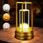 Cordless Table Lamp - Rechargeable LED Lamp with 2000mAh Battery, 3 Color Steple... - Image 2