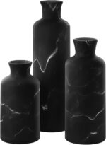 Creative Scents Black Marble Look Vase Set - Vases Home Decor, Premium Quality f... - Image 2