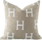 Croker Horse 18x18'' Inches Throw Pillow Cushion Cover - H Letter Embroidery Mod... - Image 2
