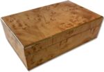 Cruiser's Caché Burl Wood Design Luxe Decorative Box | Fully Suede-Lined | Large... - Image 2