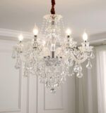 Crystal Chandelier 6 Lights Clear K9 Crystal Luxury Interior Decoration Ceiling ... - Image 2