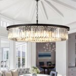 Crystal Chandeliers 18-Light, Metal Ceiling Light Fixture Adjustable Height, 39 ... - Image 2