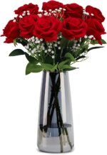Crystal Clear Glass Vase, Flower Vase for Table Centerpiece Home Decor, Modern V... - Image 2